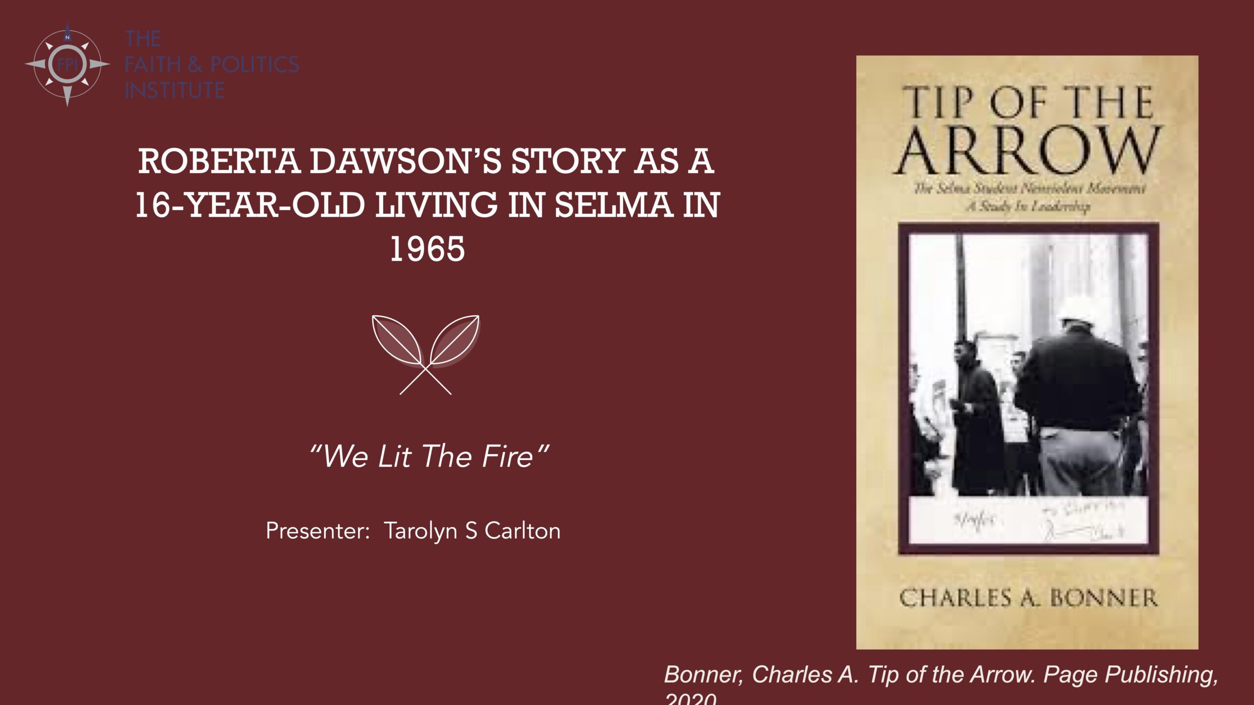 Roberta Dawson’s Story as a 16-Year-Old Living in Selma in 1965: We Lit the Fire